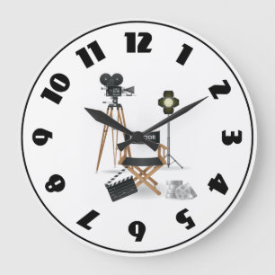 Movie Director Set Clock