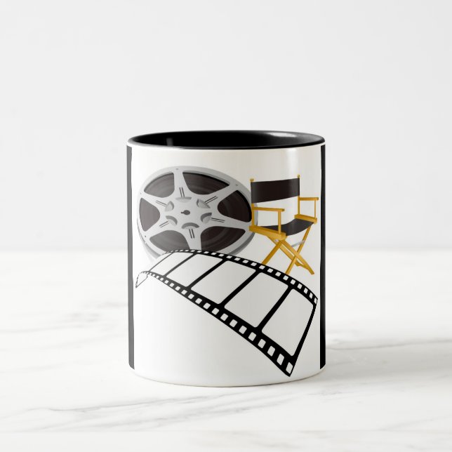 movie equipments Two-Tone coffee mug (Center)
