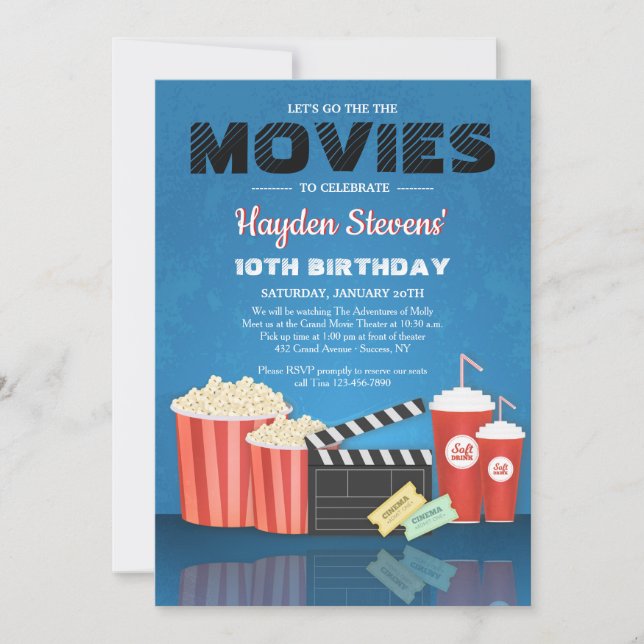 Movie Essentials Invitation (Front)