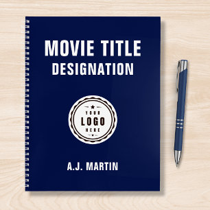 Movie Film Crew Logo Custom Personalised Name Notebook