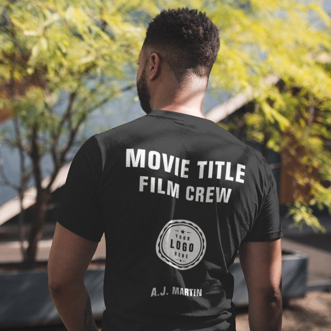 Movie Film Crew Logo Custom Personalised Name T-Shirt (Creator Uploaded)