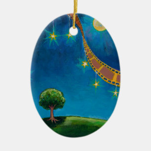 Movie film photography art fun landscape painting ceramic ornament