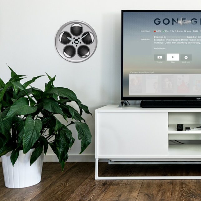 Movie Film Reel Home Theatre  Round Clock (Creator Uploaded)