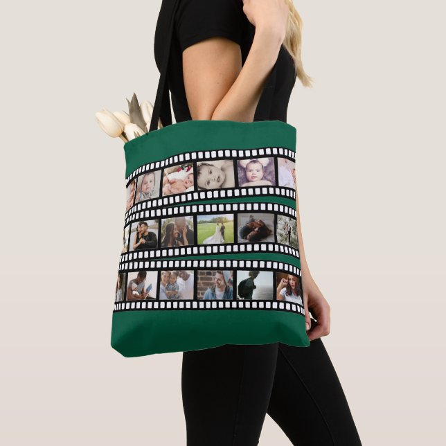 Movie Film Strip Personalised With Your Own Photos Tote Bag (Close Up)