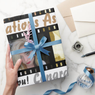 Movie Film Strip Photo Frames Gift Wrap