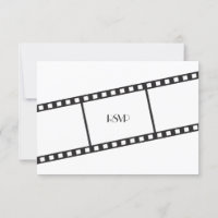 Movie Film Strip Wedding RSVP Response Invitation