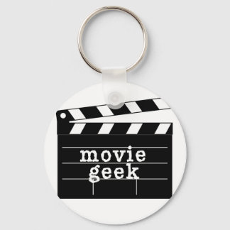Movie Geek with Clapboard Key Ring