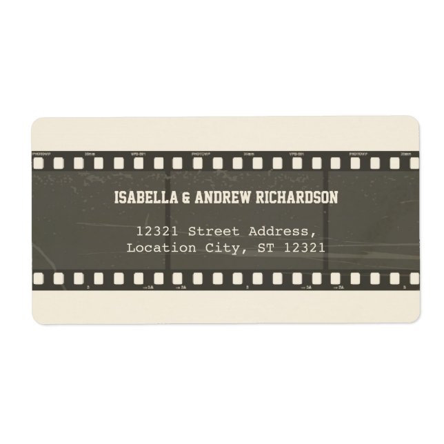 Movie Love Address Label (Front)