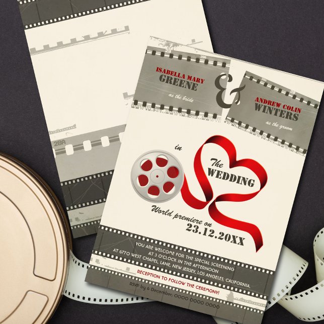 Movie Love Wedding Invitation (Creator Uploaded)