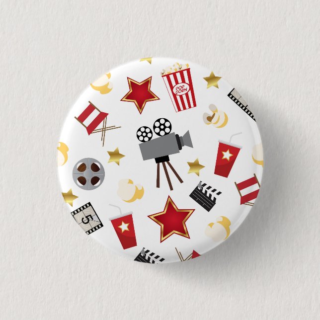 Movie Lover Pattern 3 Cm Round Badge (Front)