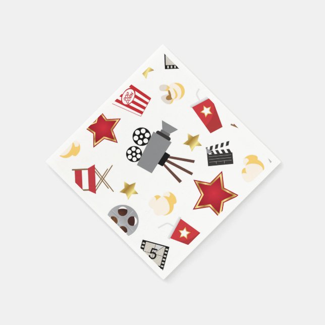 Movie Lover Pattern Napkin (Corner)