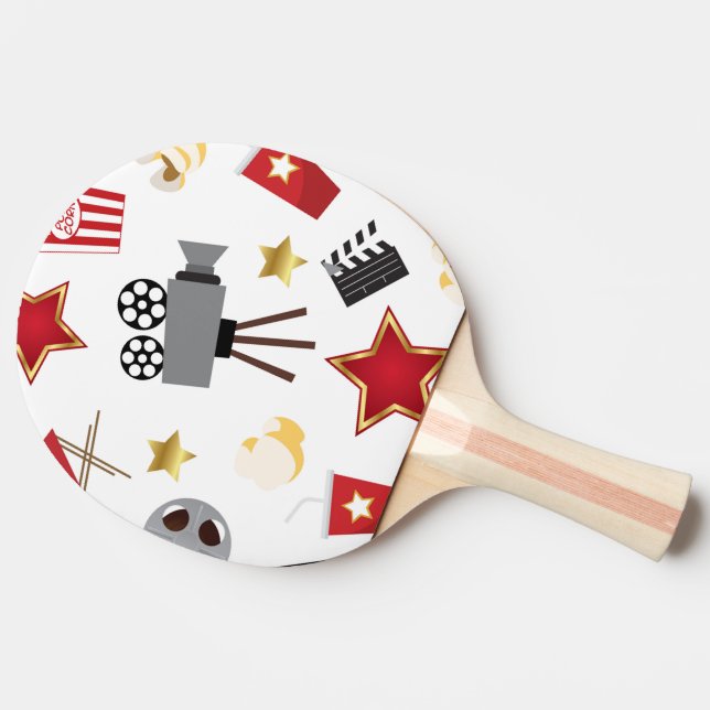 Movie Lover Pattern Ping Pong Paddle (Side)