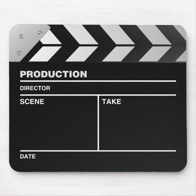 Movie maker Clapper board Mouse Pad (Front)