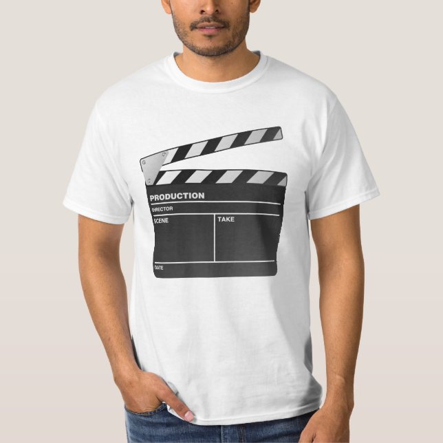 Movie maker Clapper board T shirt (Front)