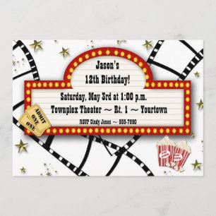 Movie Marquis Invitation