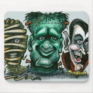 Movie Monsters Mouse Pad