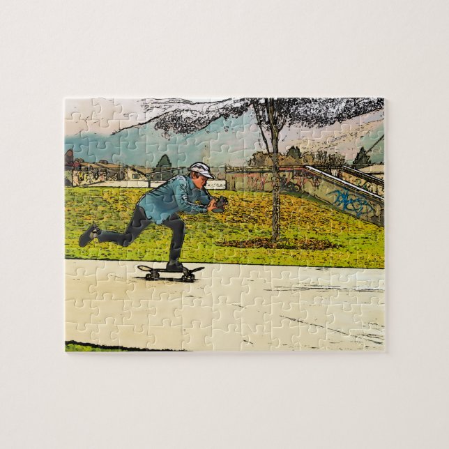 Movie Moves - Skateboarder Jigsaw Puzzle (Horizontal)