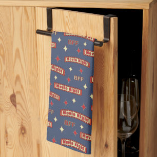 Movie Night - Best Furry Friend - Cute BFF Tea Towel