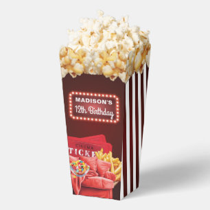 Movie night Birthday Custom Red sofa Favour Box