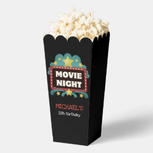 Movie Night Birthday Party Kids Cinema Cute Favour Box
