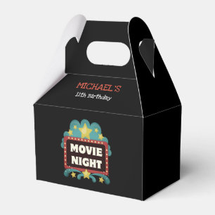 Movie Night Birthday Popcorn Custom Party Favour Box