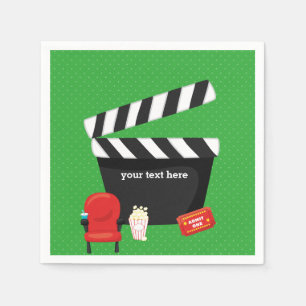 Movie night * choose background colour napkin