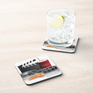 MOVIE NIGHT Cork Coaster