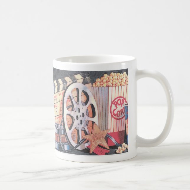 Movie Night Film Festival Coffee Tea Mug (Right)