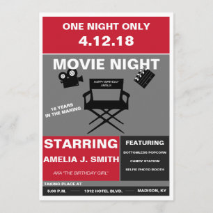 Movie Night Invitation