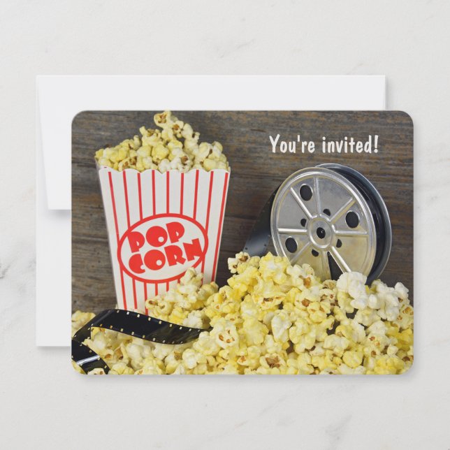 Movie Night Party Invitation (Front)