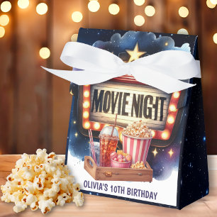 Movie Night Popcorn Kids Birthday Favour Box
