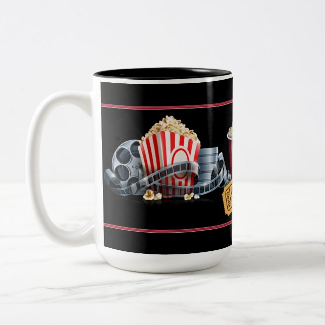 Movie Night Popcorn Mug (Left)