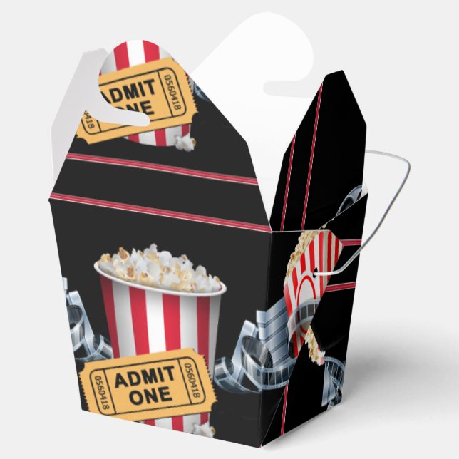 Movie Night Popcorn Take Out Favour Box (Opened)