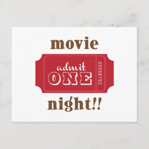 Movie Night!! Postcard