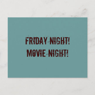 Movie Night postcard