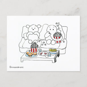 Movie Night Postcard