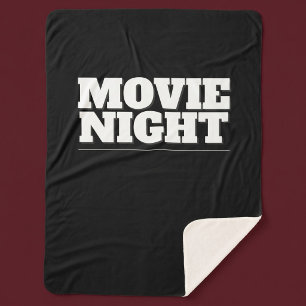 Movie Night Sherpa Blanket