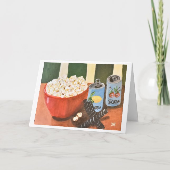 Movie Night Snacks Card (Front)