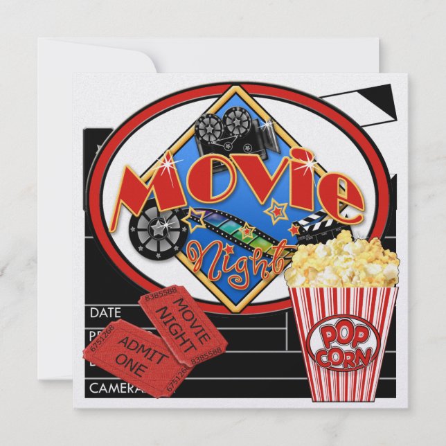 Movie Night ! SRF Invitation (Front)