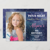 Movie night under the stars photo birthday