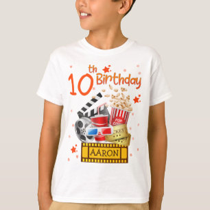 Movie Party Cinema Theater Birthday Matching T-Shi T-Shirt