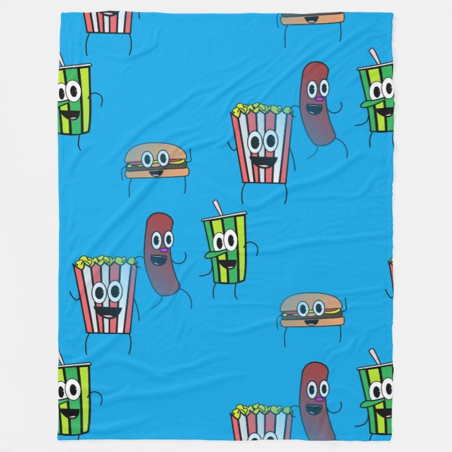 movie popcorn blanket (Front)