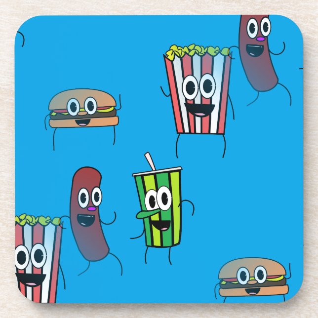 movie popcorn coaster (Front)