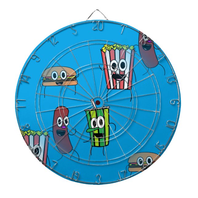 movie popcorn dartboard (Front)