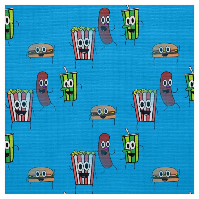 movie popcorn fabric (Swatch)