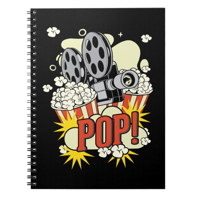 Movie Popcorn Lover Notebook (Front)