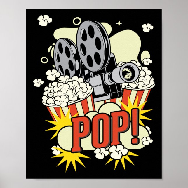 Movie Popcorn Lover Poster (Front)