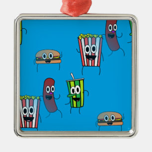 movie popcorn metal tree decoration