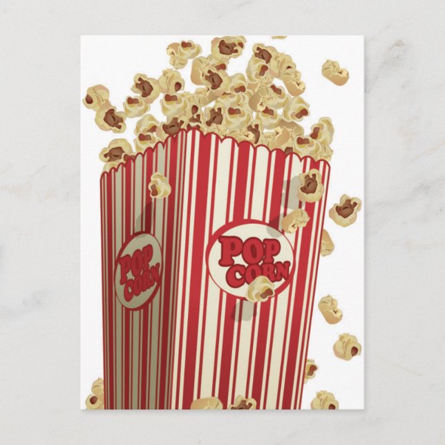 movie popcorn postcard (Front)