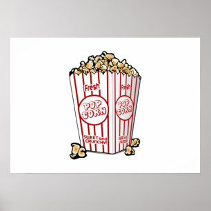 Movie Popcorn Poster